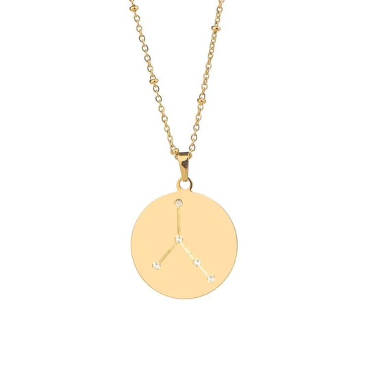 Zodiac Cancer Necklace - Gold