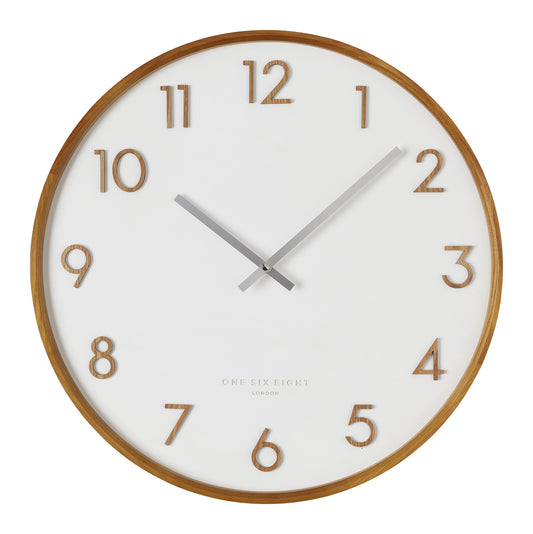 Scarlett White Wall Clock - 50cm